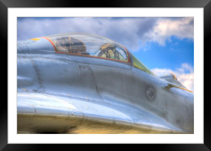 Mig-29B Fighter Jet Framed Mounted Print by David Pyatt