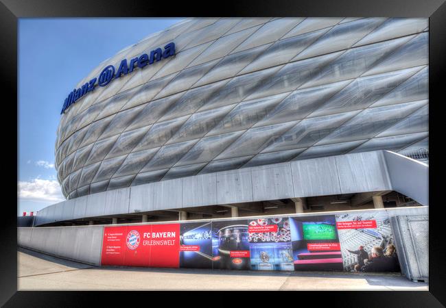 Bayern Munich Stadium  Framed Print by David Pyatt