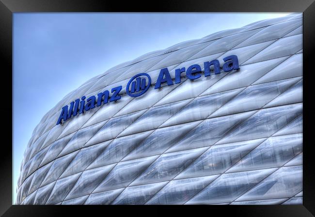 Allianz Arena Munich  Framed Print by David Pyatt