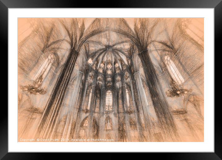 Barcelona Cathedral Art Framed Mounted Print by David Pyatt