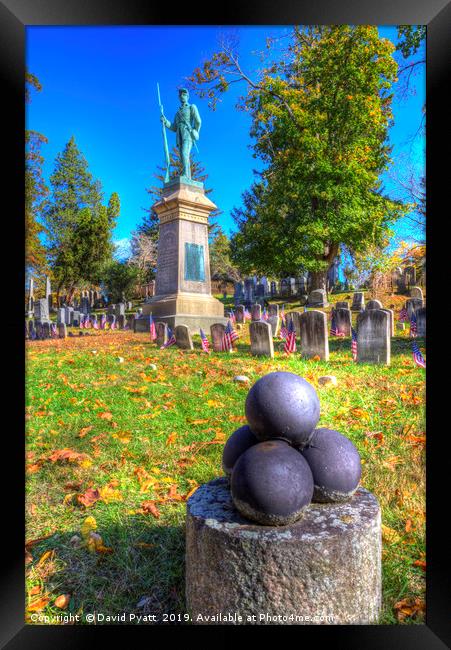 American Civil War Cannon Balls  Framed Print by David Pyatt