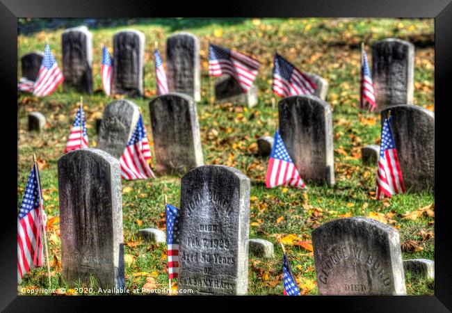 American Civil War Graves Framed Print by David Pyatt