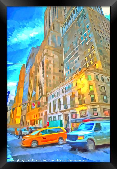 New York Pop Art Framed Print by David Pyatt