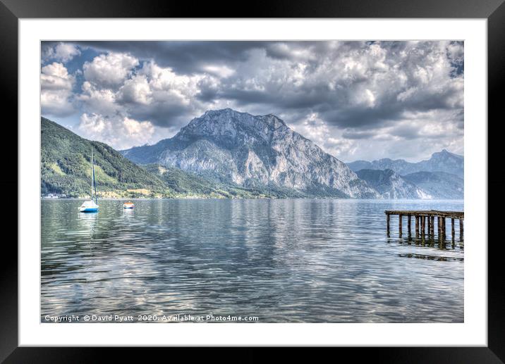 Traunsee Lake Austria    Framed Mounted Print by David Pyatt