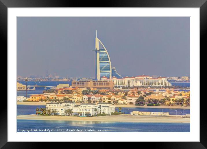Burj AL Arab Dubai Framed Mounted Print by David Pyatt