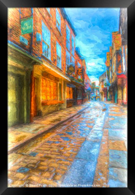 Shambles York Art   Framed Print by David Pyatt