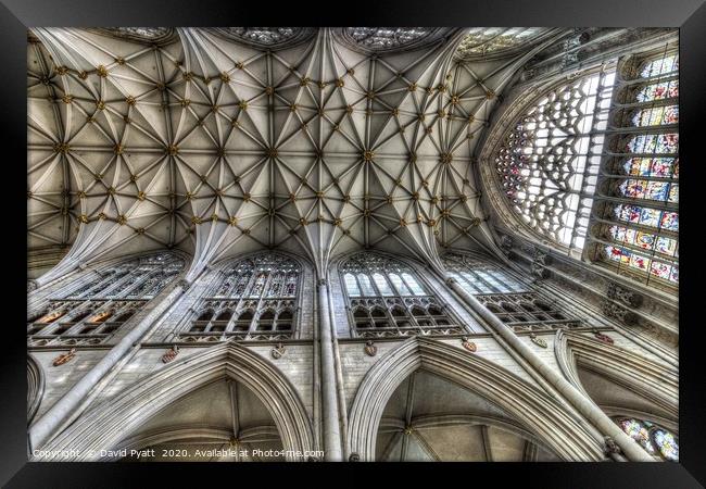 York Minster Cathedral       Framed Print by David Pyatt