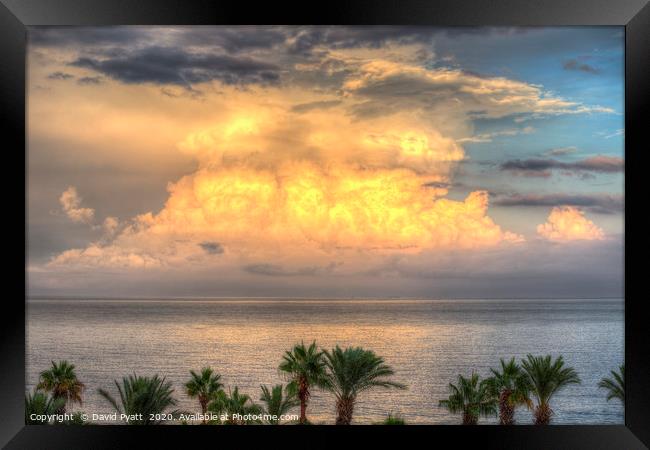 Mediterranean Summer Storm Framed Print by David Pyatt