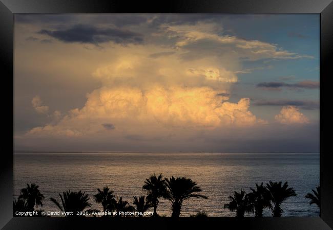 Mediterranean Storm Approaches  Framed Print by David Pyatt