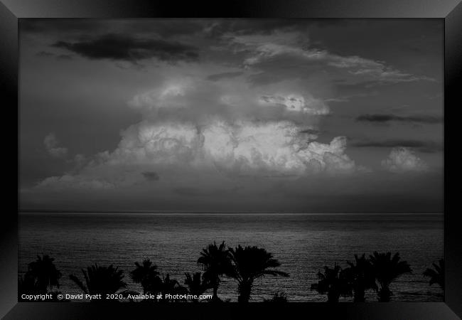Mediterranean Storm Rising Framed Print by David Pyatt