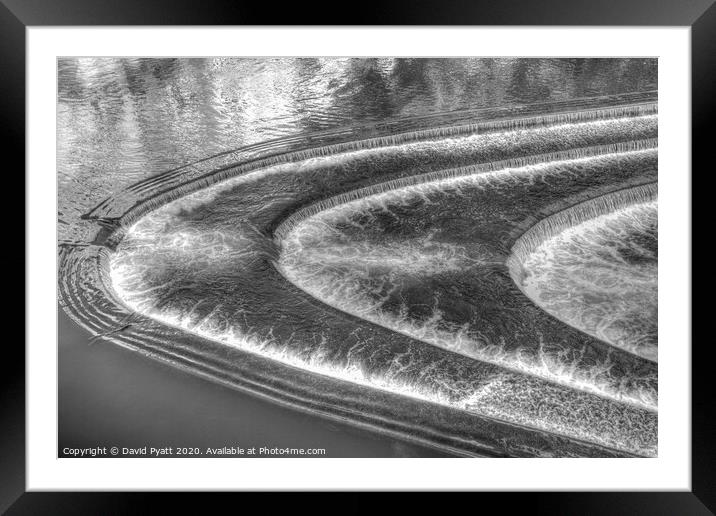 Pulteney Weir Bath Framed Mounted Print by David Pyatt