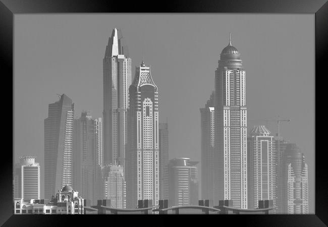 Architecture Of Dubai Framed Print by David Pyatt