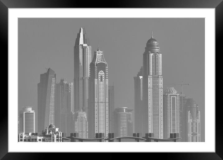 Architecture Of Dubai Framed Mounted Print by David Pyatt