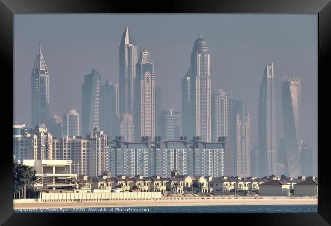 Dubai Architecture  Framed Print by David Pyatt