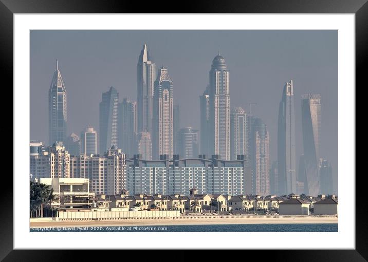 Dubai Architecture  Framed Mounted Print by David Pyatt