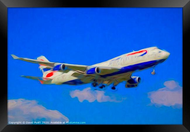 British Airways Boeing 747-436 Art Framed Print by David Pyatt