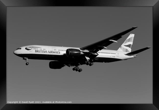 British Airways Boeing 777 Framed Print by David Pyatt