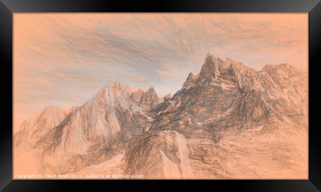  French Alps Panorama da Vinci Framed Print by David Pyatt