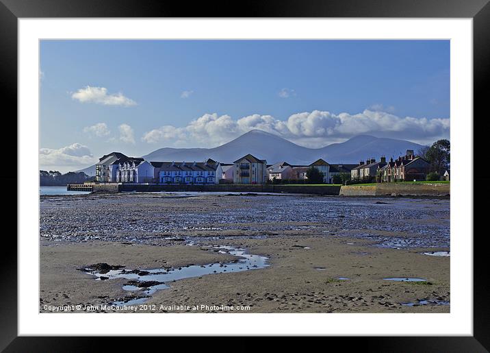 View From Dundrum Bay Framed Mounted Print by John McCoubrey