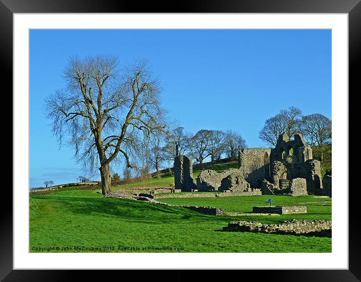 Inch Abbey in Spring Framed Mounted Print by John McCoubrey