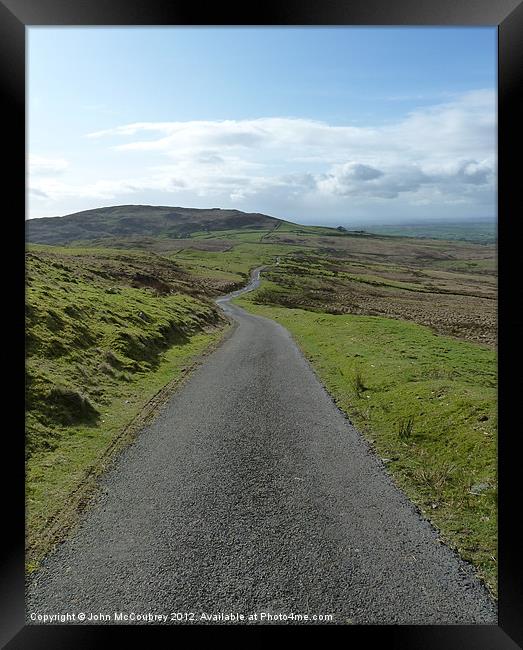 The Road to Slieve Croob Framed Print by John McCoubrey