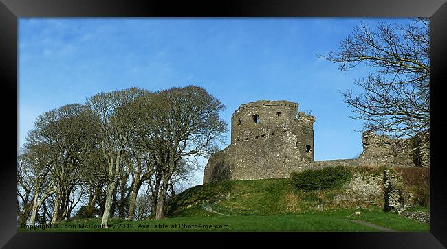 Dundrum Castle Framed Print by John McCoubrey