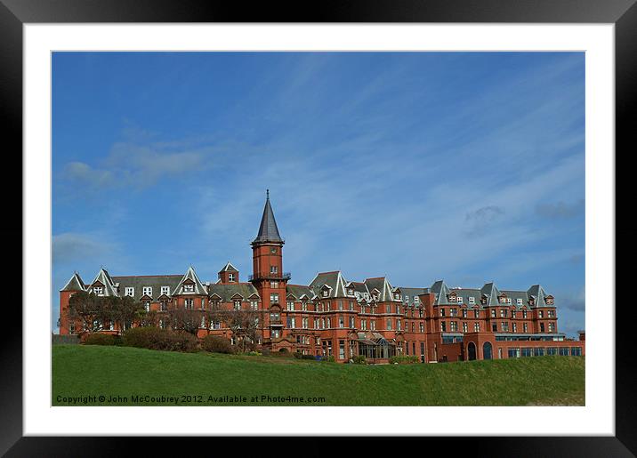 The Slieve Donard Hotel Framed Mounted Print by John McCoubrey