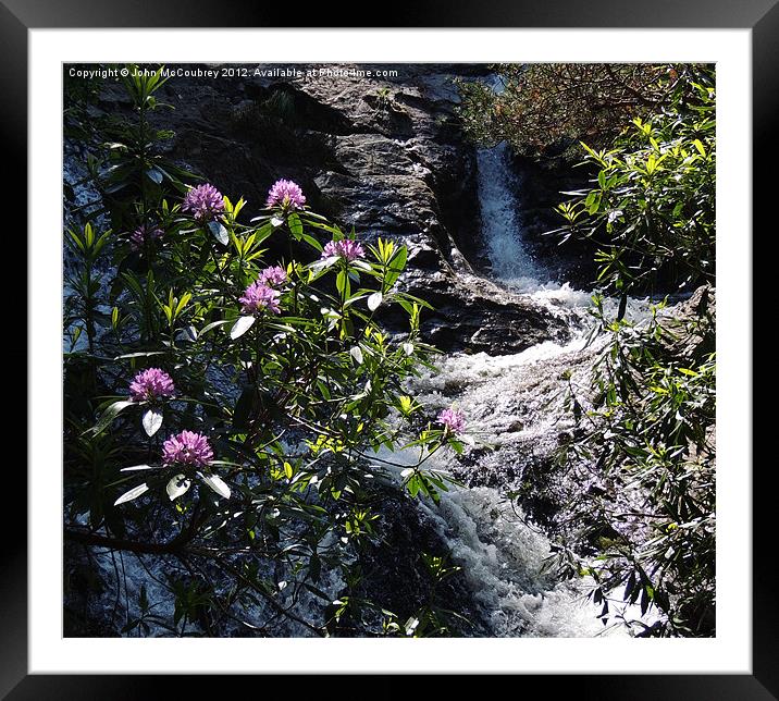 Glen River in the Mournes Framed Mounted Print by John McCoubrey