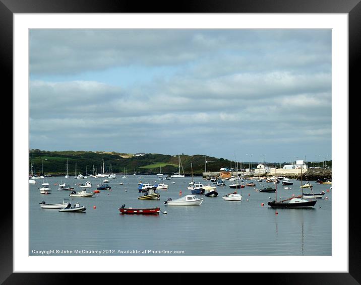 Baltimore Boats Framed Mounted Print by John McCoubrey