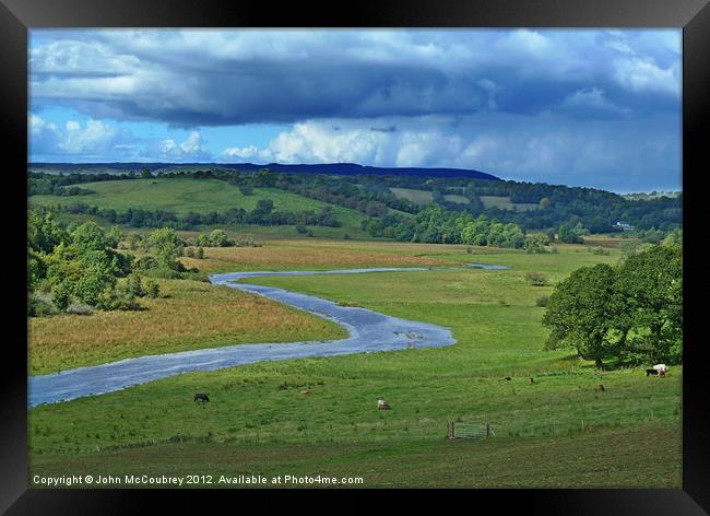River Sillees in County Fermanagh Framed Print by John McCoubrey
