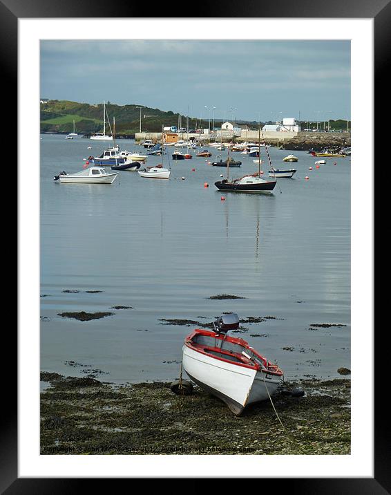 Baltimore Harbour in West Cork Framed Mounted Print by John McCoubrey