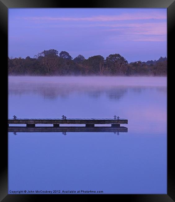 Misty Morning at Muckross Framed Print by John McCoubrey