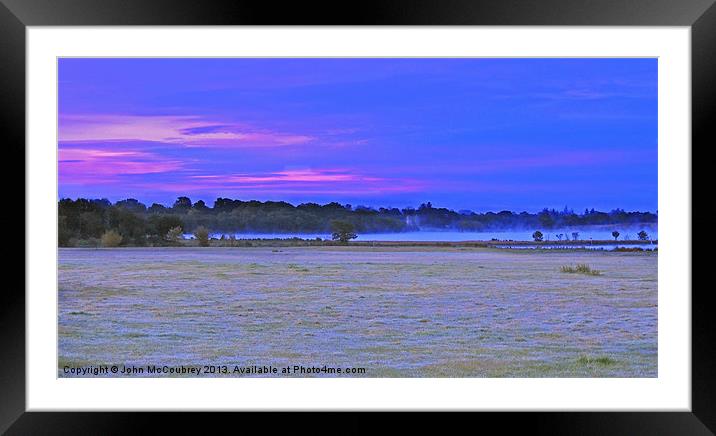 Frosty Morning in Fermanagh Framed Mounted Print by John McCoubrey