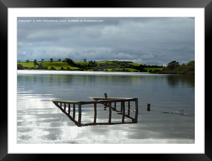 Ballykeel Lougherne Trout Lough Framed Mounted Print by John McCoubrey