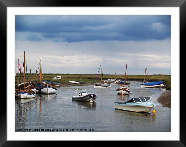 Blakeney Harbour Framed Mounted Print by Natalie Harrison