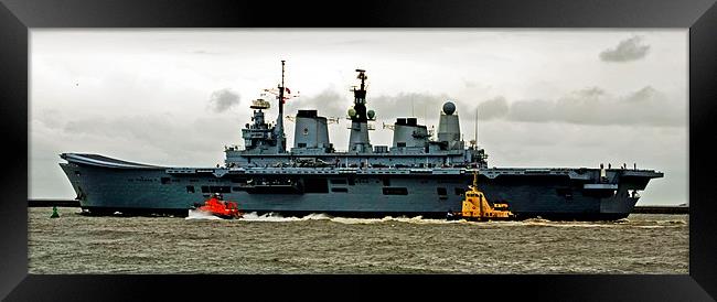 HMS Ark Royal Framed Print by eric carpenter