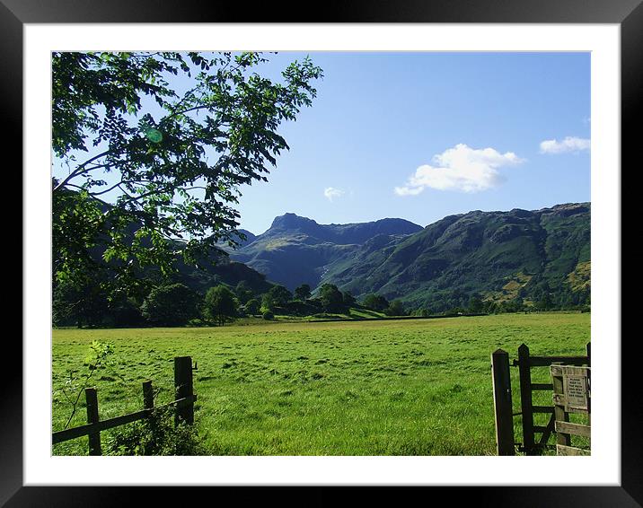 langdale pike Framed Mounted Print by eric carpenter