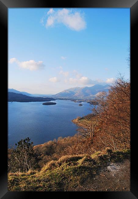 derwentwater view Framed Print by eric carpenter