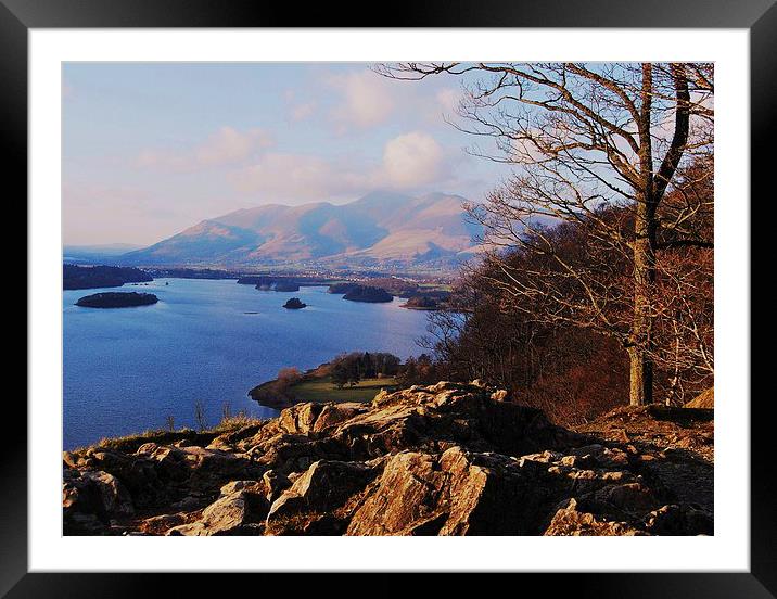 keswick viewpoint Framed Mounted Print by eric carpenter