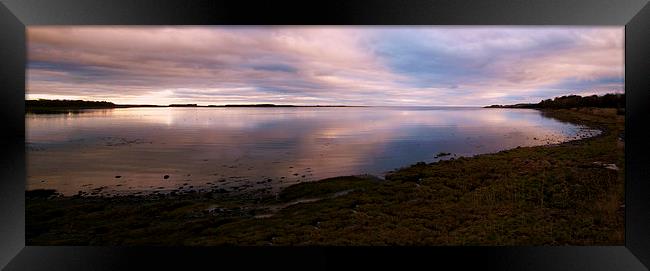 Budle Bay dawn Framed Print by eric carpenter