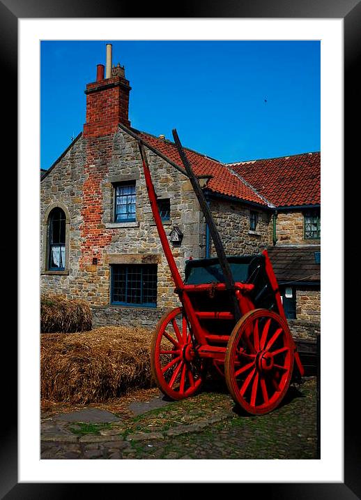 farm cart Framed Mounted Print by eric carpenter