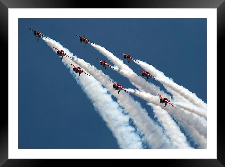  red arrows Framed Mounted Print by eric carpenter