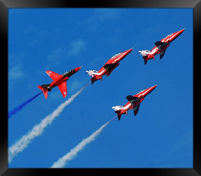  red arrows Framed Print by eric carpenter