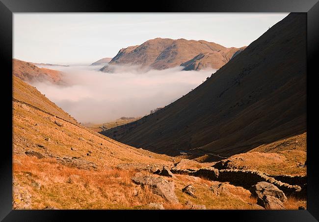  misty wrynose pass Framed Print by eric carpenter