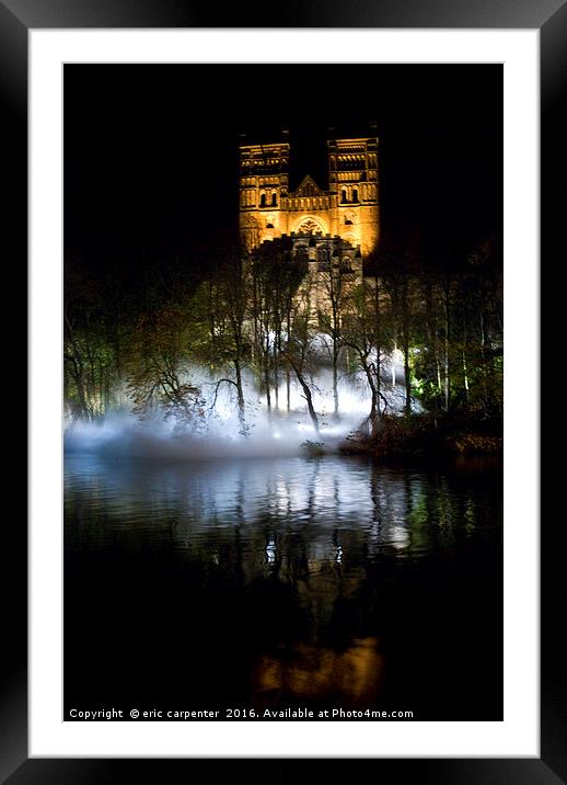 reflections of cathedral in mist Framed Mounted Print by eric carpenter