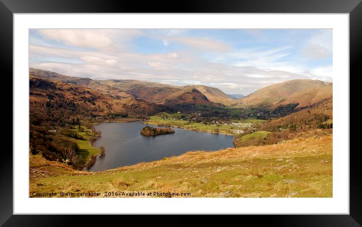 Grasmere  view Framed Mounted Print by eric carpenter