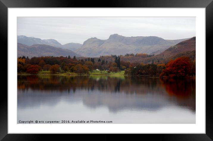           Langdale View Framed Mounted Print by eric carpenter