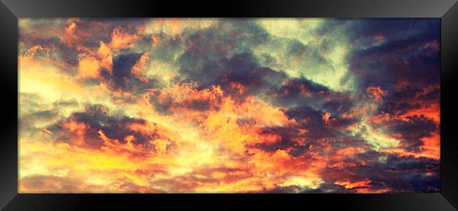 Sunset Storm Framed Print by Alex Hooker