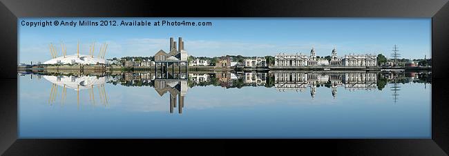 Greenwich Reflection Framed Print by Andy Millns