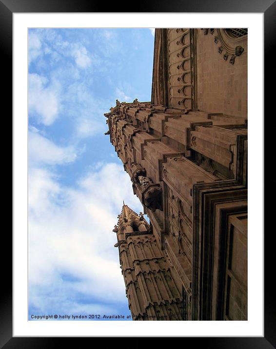 Palma Cathedral Framed Mounted Print by holly lyndon